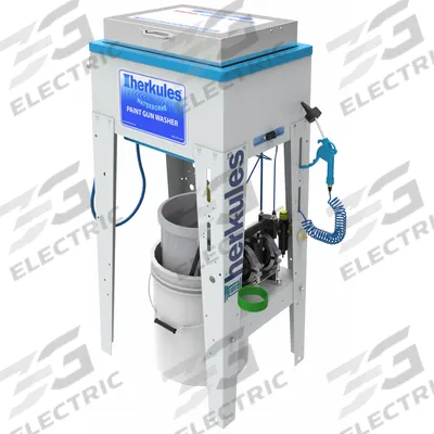 HERKULES Parts Washer: For Water-Based Solution Base Type, Manual, 5 gal Drum Capacity - Paint Sprayer Gun Washers