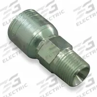 WEATHERHEAD Hydraulic Crimp Fitting: Steel x Steel, Straight, -16 For Hose Dash Size, NPTF x Crimp (MPN 16Z-112). Key specifications — Fitting Gender: Male x Genderless; Fitting Connection Type: NPTF x Crimp; Thread Size: 3/4"-14; For Hose Dash Size: -16; Brand: WEATHERHEAD.