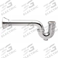 ZURN Trap: Cast Brass, Chrome-Plated, Silver, 1 1/2 in Nominal Pipe Size, 12 in Overall Lg (MPN Z8702-9BD-PC). Key specifications — Finish: Chrome-Plated; Includes: Brass Swivel Nuts; Includes Cleanout: Yes; Brand: ZURN; Material: Cast Brass.