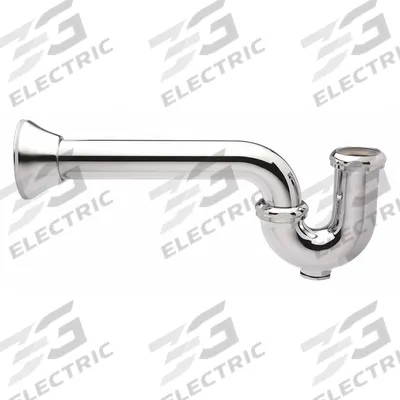 ZURN Trap: Cast Brass, Chrome-Plated, Silver, 1 1/2 in Nominal Pipe Size - P-Traps