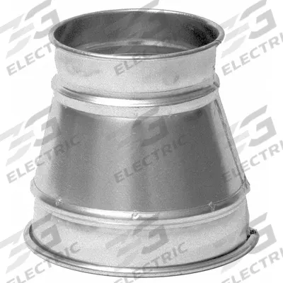NORDFAB Duct Reducer: Stainless Steel, For 5 in_7 in Duct Dia, 8 in Overall Lg - Reducers