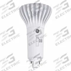 GE LAMPS Ballast Bypass LED: Type B, 2-Pin (G24d), PL Vertical, LED, 2700K/3000K/3500K/4000K (MPN LED18BG24-V/8SC/120-347). Key specifications — Brand: GE LAMPS; Bulb Designation: LED18BG24-V/8SC/120-347; Dimmable: No; Color Temperature: 3500K.