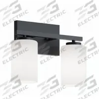Decorative Vanity: Black, 60 W, 120V AC, Dimmable, 13 in Lg, 5 1/2 in Wd, 8 3/4 in Ht (MPN LEOV1309MBBK). Key specifications — Mounting Location: Wall; For Bulb Type: A19; Brand: AFX INC.; Voltage: 120V AC; Housing Finish/Housing Color (Broad): Black.