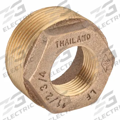 APPROVED VENDOR Metal Pipe Straight: Straight, 1 1/2 in x 3/4 in, Class 125, None Brass - Threaded Low-Pressure Pipe Fittings for Potable Water