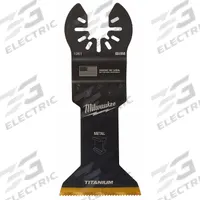MILWAUKEE Oscillating Tool Blade: 1 3/4 in Blade Wd, 4 3/16 in Overall Lg, Flush Cutting, Bi-Metal (MPN 49-25-1261). Key specifications — attr1097473: Nail-Embedded Wood; attr1097476: MILWAUKEE; attr1097456: Flush Cutting.