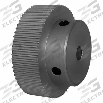 Dayton Timing Pulley: Modified Curvilinear, Fixed, For GT Timing Belt Section - GT Section Fixed-Bore Timing Pulleys with Hub