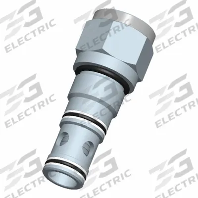 BUCHER HYDRAULICS Cartridge Valve: Screw-In, Screwdriver Adjustment, C12-25 Valve Cavity Size - Logic Control Element Cartridge Valves