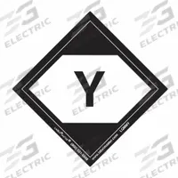 LABELMASTER DOT Handling Label: Message, 2 in x 2 in, 2 in Label Wd, 2 in Label Ht, Paper, Label (MPN LQMMY). Key specifications — Message: Y; Background Color: Black; Brand: LABELMASTER.