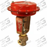 PARKER Pneumatic Globe Control Valve: Bronze, 1/2 in Pipe Size, FNPT x FNPT, Air to Spring, Female (MPN M314-2201). Key specifications — Brand: PARKER; Disc Material: 17-4PH Stainless Steel; Seat Material: 17-4 Stainless Steel; Connection Type: FNPT x FNPT.