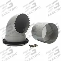 BUSHMAN Overflow Kit: Grey, 6 in Overall Ht, 7 in Overall Wd, Plastic, 4 in Inlet Dia, Overflow Kit (MPN TATO98). Key specifications — Product Type: Overflow Kit; Includes: Screws; Brand: BUSHMAN; Material: Plastic; Color: Grey.