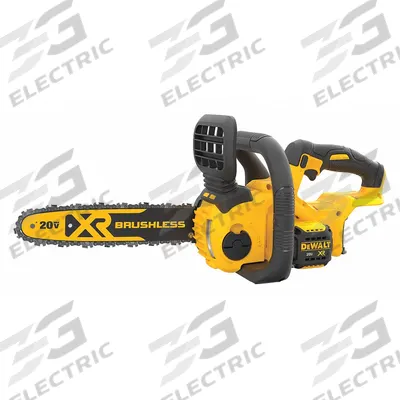 DEWALT Battery-Powered Chainsaw: 12 in Bar Lg, Rear Handle, Auto Chain Oiler, 20 V - Battery-Powered Chainsaws