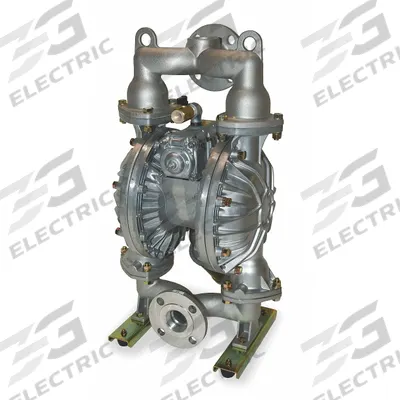 Dayton Double Diaphragm Pump: Aluminum Body, 2 in, Flange Connection with NPT Threads - Aluminum Housing AODD Pumps
