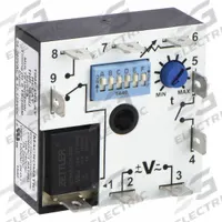 MACROMATIC Multi-Function Encapsulated Timing Relay: Surface Mounted, 12 to 125V DC/24 to 240V AC (MPN THR-3836U). Key specifications — attr866844: 24 A @ 240V AC; attr866845: 12 A @ 125V DC; attr866847: Single Shot Falling Edge; attr866854: Surface; attr866861: 24 to 240V AC; attr933967: 12 to 125V DC; attr866841: MACROMATIC.