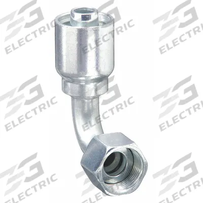 Parker Hydraulic Crimp Fitting: Steel x Steel, 90° Elbow, -20 For Hose Dash Size - Parker Crimp Hydraulic Hose Fittings with JIC Connection