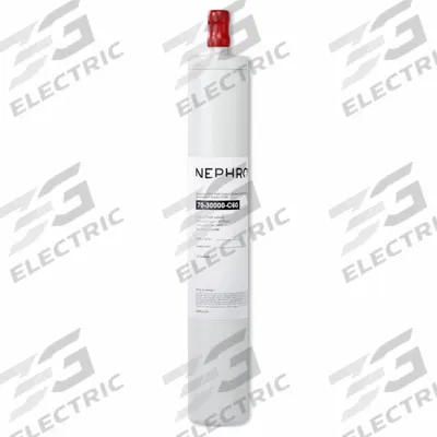 NEPHROS Quick-Connect Water Filter: 0.005 micron, 1.5 gpm, 9,000 gal - Quick-Connect Drinking Fountain & Beverage Machine Water Filters