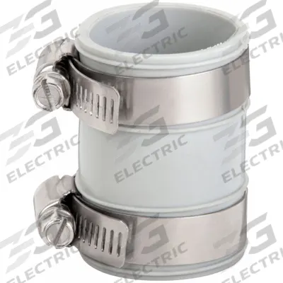 APPROVED VENDOR Flexible Pipe Straight: PVC, For 1 1/2 in_1 1/4 in Pipe - Flexible Transition Pipe Fittings