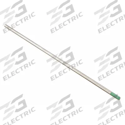 MILLER ELECTRIC Tungsten Electrode: Pure Tungsten, 1/8 in x 7 in, Green, EWP - Pure Tungsten Electrodes
