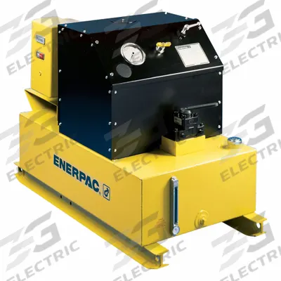ENERPAC Electric Pump: 10,000 psi Max. Op Pressure, 2 gpm Max. Flow Rate, 12 1/2 hp Max. HP - Corded High-Power Stationary Electric Hydraulic Pump Units