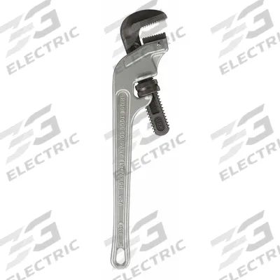 RIDGID End Pipe Wrench: 2 1/2 in Jaw Capacity, Serrated, 18 in Overall Lg - End Pipe Wrenches