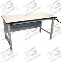 PRO-LINE Workbench: Adj Ht, Laminate, 60 in x 30 in, 750 lb Overall Load Capacity, Gray (MPN ELH6030P-A31). Key specifications — Brand: PRO-LINE.