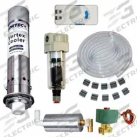 VORTEC Enclosure Cooler: 900 BtuH, Washdown, Cooling Only, 120V, 4, Roof Mount, 9.94 in Overall Ht (MPN 747). Key specifications — Brand: VORTEC; Mounting Type: Roof Mount; Operation Mode: Cooling Only; Operating Voltage: 120V.