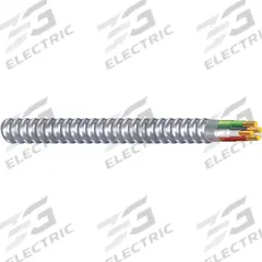 SOUTHWIRE Metal Clad Armored Cable: 14 AWG, 3 Conductors, Copper, 1,000 ft, Aluminum, Std, THHN (MPN 68582602). Key specifications — Brand: SOUTHWIRE.