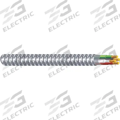 SOUTHWIRE Metal Clad Armored Cable: 14 AWG, 3 Conductors, Copper, 1,000 ft, Aluminum - Standard Metal-Clad Cables