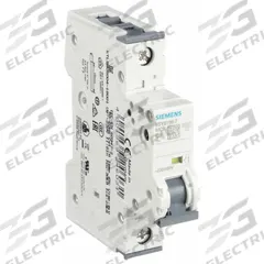 SIEMENS IEC Supplementary Protector: 6 A Amps, 5kA at 230/400V AC, Screw Clamp, 5SY6, 230/400V AC, C (MPN 5SY61067). Key specifications — Brand: SIEMENS; Terminal Connection: Screw Clamp; DC Voltage Rating: Not Rated; Max. AIR Rating: 5kA at 230/400V AC; Series: 5SY6; AC Voltage Rating: 230/400V AC; Curve Type: C.