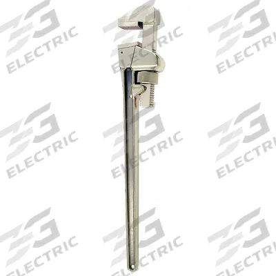 AMPCO Pipe Wrench: Aluminum Bronze, 3 13/16 in Jaw Capacity, Serrated, 18 in Overall Lg - Nonsparking Straight Pipe Wrenches