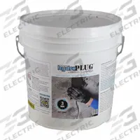 JE TOMES Hydraulic Cement: Hydroplug, Cement, 10 lb Container Size, Pail, Gray (MPN C120). Key specifications — Color: Gray; Series: Hydroplug; Brand: JE TOMES; Compatible Materials: Concrete & Masonry; VOC Content Range: No VOC.
