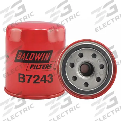 BALDWIN FILTERS Oil Filter: B7243, M20-1.50 Thread Size, 3 7/16 in Overall Ht - Spin-On Oil Filters