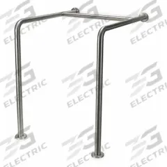 APPROVED VENDOR Floor to Wall Grab Bar: Angled, 30 in Lg, 1 1/2 in Dia, Stainless Steel, Satin (MPN 4WMH4). Key specifications — Brand: APPROVED VENDOR; Mount Orientation: Right-Hand.
