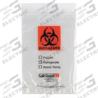 Specimen Transfer Bag: LDPE, Biohazard, 1.75 mil Thick, Clear, 6 in Overall Ht, 3670, 1,000 PK. Key specifications — Brand: MEDEGEN MEDICAL PRODUCTS; Closure Type: Zipper; Product Type: Dual Pouch Specimen Bag; Manufacturer Part Number: 3670; Color: Clear; Display Sell UOM: PK; Legend: Biohazard.