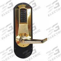KABA E-PLEX Electronic Keyless Lock: Keypad, ADA Compliant, Brass (MPN E5010XSWL-605-41). Key specifications — Product Type: Electronic Keyless Lock; Manufacturer Part Number: E5010XSWL-605-41; Access Method: Keypad; Key Override Options: Schlage C Keyway.