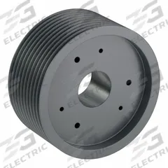 APPROVED VENDOR V-Belt Pulley: 5V1500, 10 Groove, 15 in OD, Bushed Bore, J, For 5V/5VX Belt Section (MPN 105V1500J). Key specifications — Pulley Industry Number: 5V1500; Pitch Diameter: 15 in (5V); For Belt Section (broad, with similar types): 5V or 5VX.
