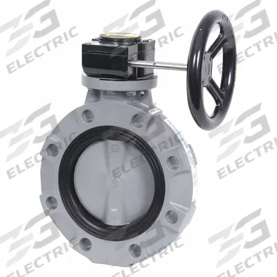 HAYWARD Butterfly Valve: 10 in Pipe Size, Concentric, 150 psi Max. Pressure (CWP) - Glass-Filled Polypropylene General-Service Butterfly Valves