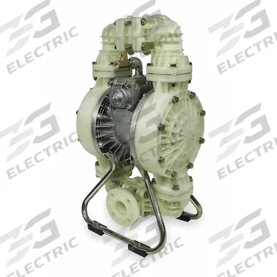 Dayton Double Diaphragm Pump: Polypropylene Body, 2 in, Flange Connection, 160 gpm - Polypropylene Housing AODD Pumps