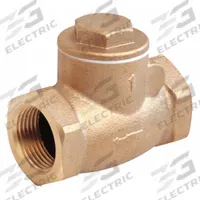 APPROVED VENDOR Swing Check Valve: Swing, Inline Valve Body, 1 1/2 in Pipe Size, FNPT x FNPT, Bronze (MPN 10F305). Key specifications — Brand: APPROVED VENDOR.