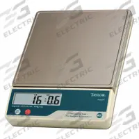 TAYLOR Food Scale: 7 1/8 in Weighing Surface Dp, 7 1/8 in Weighing Surface Wd, 2 3/4 in Overall Ht (MPN TE22FT). Key specifications — Readability: 0.1 oz; Brand: TAYLOR; IP Rating: Not IP Rated.