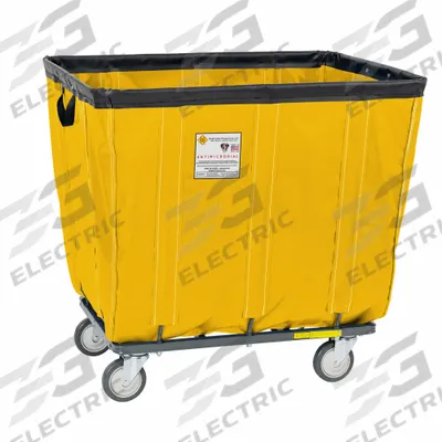 R&B WIRE PRODUCTS INC. Basket Truck: 24.9 cu ft, 800 lb, 49 in L x 33 1/2 in W x 32 1/4 in H - Basket Trucks with Permanent Antimicrobial & Mildew-Resistant Vinyl Liner