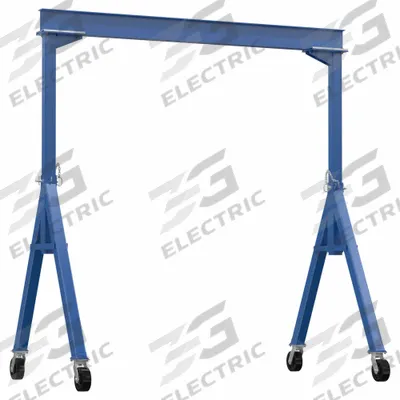 APPROVED VENDOR Fixed Gantry Crane: Fixed Span, Fixed Ht, 4,000 lb Load Capacity, Steel - Fixed-Span Gantry Cranes