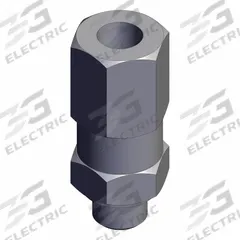 SMC Vacuum Savings Valve: 5 lpm Min Flow Rate, -100 kPa, 8 mm Hex Size, 9 mm Overall Lg, Brass, ZP2V (MPN ZP2V-B5-05). Key specifications — attr158990: Male; attr158994: Female; attr158978: Brass; attr158975: SMC.
