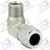 PARKER Compression Fitting Elbow: 5/8 in OD x 1/2 in Pipe Size, 1/2-14 Thread Size, Steel (MPN 10 CBU-S). Key specifications — Brand: PARKER; Series: Ferulok.