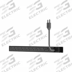PANDUIT Power Distribution Unit: 120V AC, 12 Outlets, NEMA 5-20R, 1 RU, 10 ft Cord Lg, NEMA 5-15 (MPN P12B01M). Key specifications — Plug Type: NEMA 5-15; Brand: PANDUIT; Maximum Input Voltage: 120V AC; Receptacle Type: NEMA 5-20R; Mounting Location: Horizontal Rack.