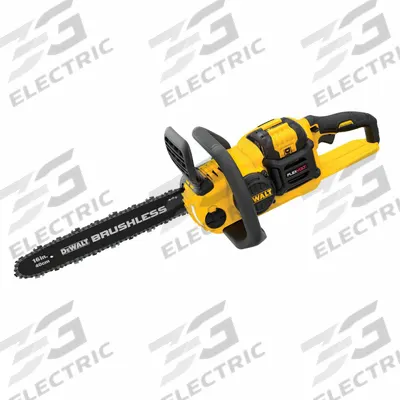 DEWALT Battery-Powered Chainsaw Kit: 16 in Bar Lg, Rear Handle, Auto Chain Oiler - Battery-Powered Chainsaws