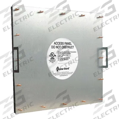 FLAME GARD Duct Access Door: 19 in x 23 in, 16 ga, Steel, Thumbscrews - Fire-Rated Flat Access Doors