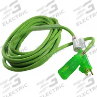 CAROL Extension Cord: Outdoor Use, 25 ft Lg, Outlet, 5-15P, 12/3, SJOW, Green, Single Connector (MPN 06225.61.06L). Key specifications — Brand: CAROL; Temperature Rating: -40° to 194°F; NEMA Plug Configuration: 5-15P.