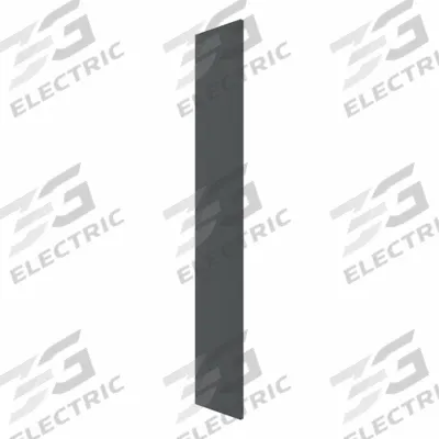 HADRIAN Pilaster: Solid Plastic HDPE, Plastic, Slate, 80 1/2 in Ht, 9 in Wd - Pilasters for Bathroom Partitions