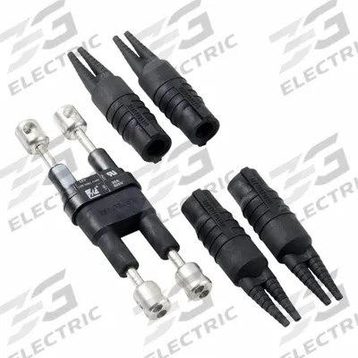 LITTELFUSE In-Line Fuse Holder: Non-Rejection Block Style, 2 Pole, 600 V AC Rating - Fuse Holders for Class CC & Midget Fuses