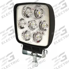 ECCO Vehicle Work Light: Square, Flood, LED, Bolt, Blunt Cut Wires, Universal, Surface Mount, Black (MPN EW2112). Key specifications — Housing Color: Black; Brand: ECCO; Mount Type: Bolt; Electrical Connection: Blunt Cut Wires; Installation Type: Permanent.